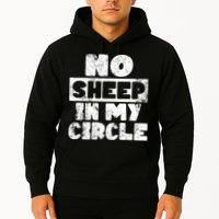 No Sheep In My Circle Distressed Hoodie