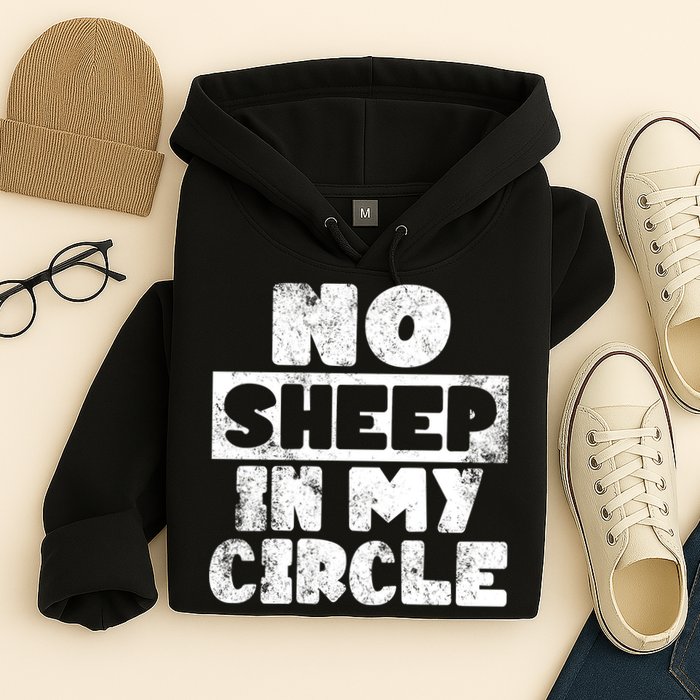 No Sheep In My Circle Distressed Hoodie