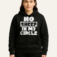 No Sheep In My Circle Distressed Hoodie