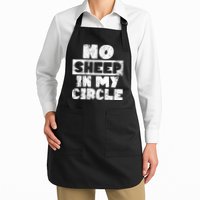 No Sheep In My Circle Distressed Apron