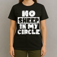 No Sheep In My Circle Distressed T-Shirt