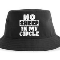 No Sheep In My Circle Distressed Sustainable Bucket Hat