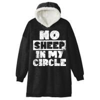 No Sheep In My Circle Distressed Hooded Wearable Blanket
