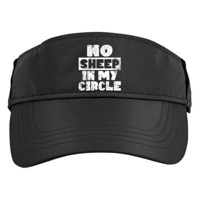 No Sheep In My Circle Distressed Adult Drive Performance Visor