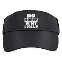 No Sheep In My Circle Distressed Adult Drive Performance Visor