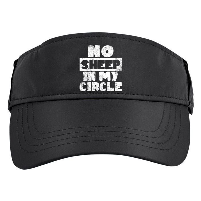 No Sheep In My Circle Distressed Adult Drive Performance Visor