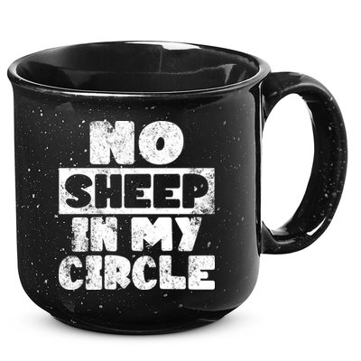 No Sheep In My Circle Distressed 15oz Campfire Ceramic Mug