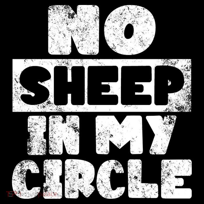 No Sheep In My Circle Distressed Flatbill Hat