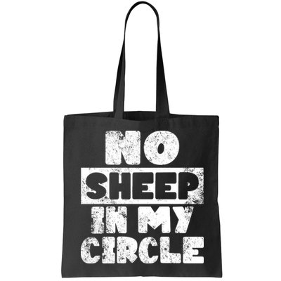 No Sheep In My Circle Distressed Bag