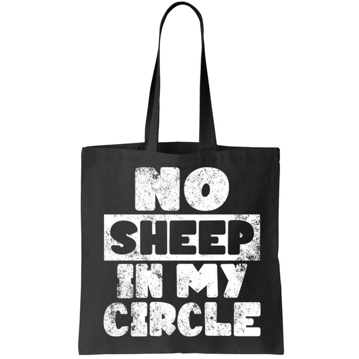 No Sheep In My Circle Distressed Bag