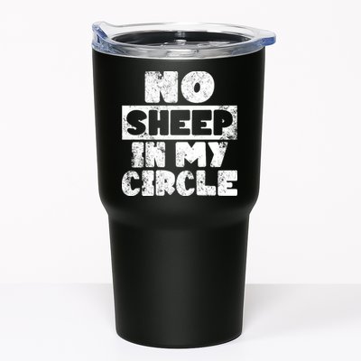 No Sheep In My Circle Distressed Tumbler