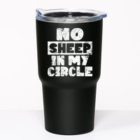 No Sheep In My Circle Distressed Tumbler