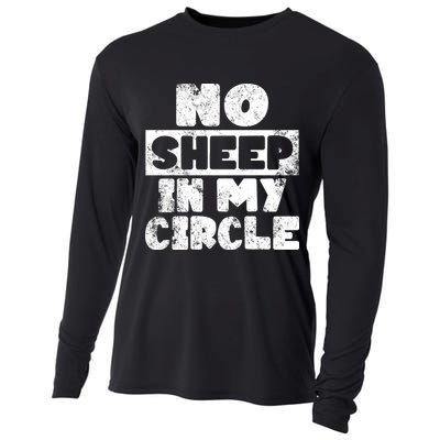 No Sheep In My Circle Distressed Cooling Performance Long Sleeve Crew