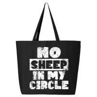 No Sheep In My Circle Distressed 25L Jumbo Tote
