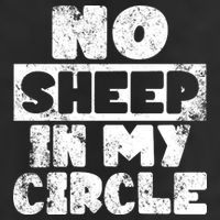 No Sheep In My Circle Distressed 25L Jumbo Tote