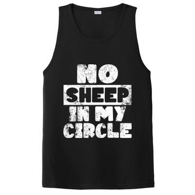No Sheep In My Circle Distressed PosiCharge Competitor Tank