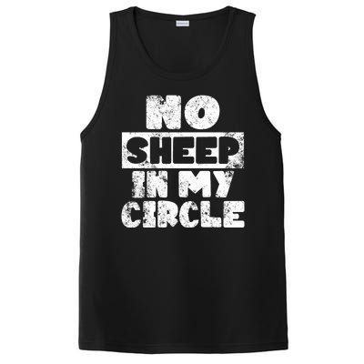 No Sheep In My Circle Distressed PosiCharge Competitor Tank