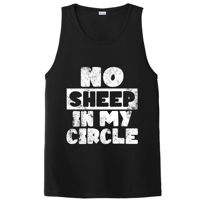No Sheep In My Circle Distressed PosiCharge Competitor Tank