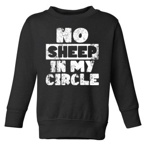 No Sheep In My Circle Distressed Toddler Sweatshirt