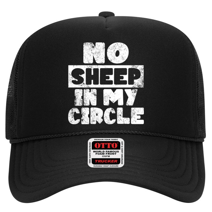 No Sheep In My Circle Distressed Hat