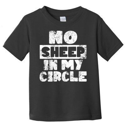 No Sheep In My Circle Distressed Toddler T-Shirt