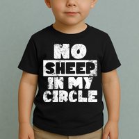 No Sheep In My Circle Distressed Toddler T-Shirt