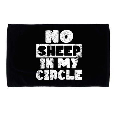 No Sheep In My Circle Distressed Microfiber Hand Towel
