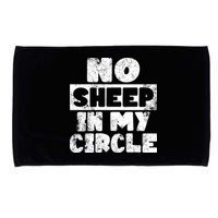 No Sheep In My Circle Distressed Microfiber Hand Towel