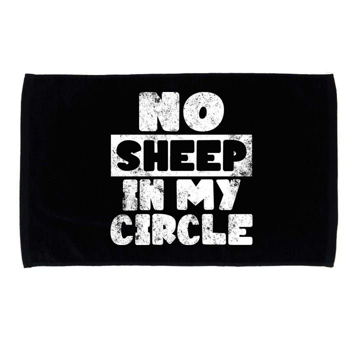 No Sheep In My Circle Distressed Microfiber Hand Towel