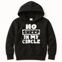 No Sheep In My Circle Distressed Kids Hoodie
