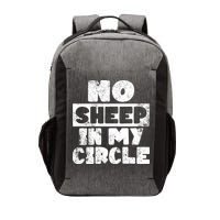 No Sheep In My Circle Distressed Vector Backpack