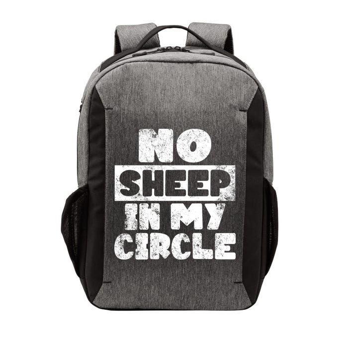 No Sheep In My Circle Distressed Vector Backpack