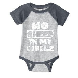 No Sheep In My Circle Distressed Infant Baby Jersey Bodysuit