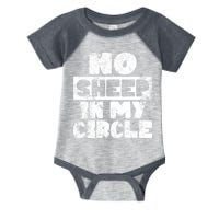 No Sheep In My Circle Distressed Infant Baby Jersey Bodysuit