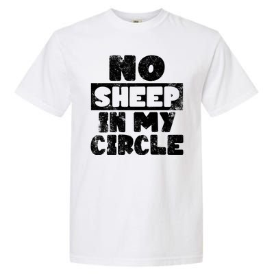 No Sheep In My Circle Distressed Garment-Dyed Heavyweight T-Shirt