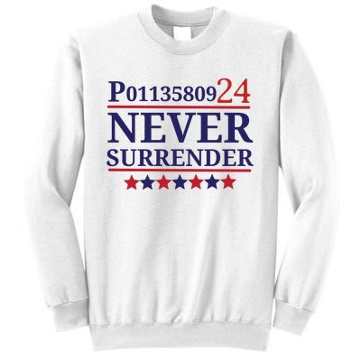 Never Surrender Inmate P01135809 Fulton County Georgia Jail Prisoner Inmate Sweatshirt