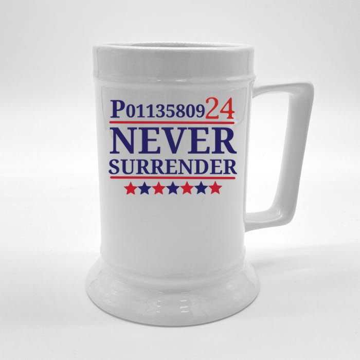 Never Surrender Inmate P01135809 Fulton County Georgia Jail Prisoner Inmate Beer Stein