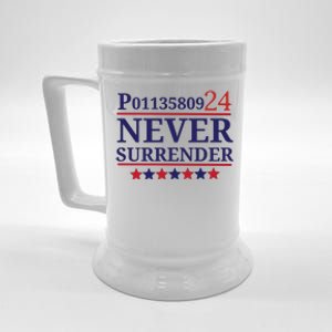 Never Surrender Inmate P01135809 Fulton County Georgia Jail Prisoner Inmate Beer Stein