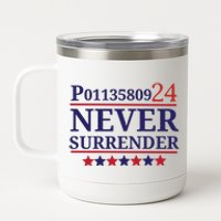 Never Surrender Inmate P01135809 Fulton County Georgia Jail Prisoner Inmate 12 oz Stainless Steel Tumbler Cup