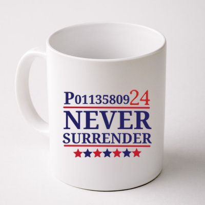 Never Surrender Inmate P01135809 Fulton County Georgia Jail Prisoner Inmate Coffee Mug