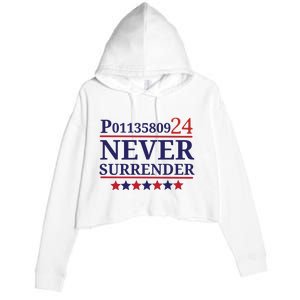 Never Surrender Inmate P01135809 Fulton County Georgia Jail Prisoner Inmate Crop Fleece Hoodie