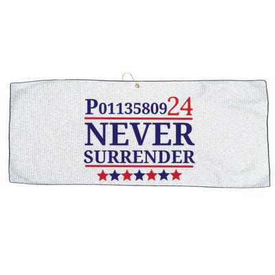 Never Surrender Inmate P01135809 Fulton County Georgia Jail Prisoner Inmate Large Microfiber Waffle Golf Towel