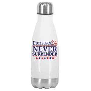 Never Surrender Inmate P01135809 Fulton County Georgia Jail Prisoner Inmate Stainless Steel Insulated Water Bottle