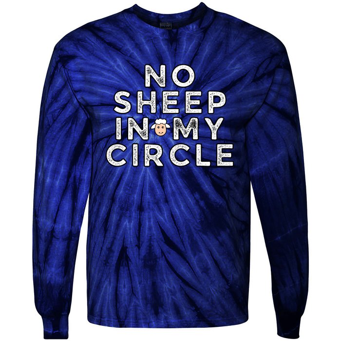 No S.H.E.E.P In My Circle Tie-Dye Long Sleeve Shirt