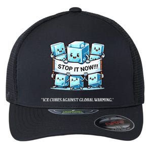 Novelty Stop It Now!!! Global Warming Awareness Flexfit Unipanel Trucker Cap