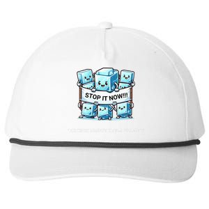 Novelty Stop It Now!!! Global Warming Awareness Snapback Five-Panel Rope Hat