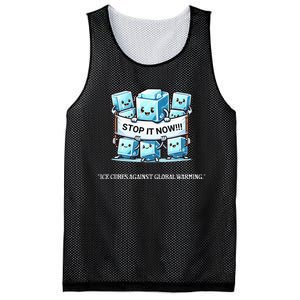 Novelty Stop It Now!!! Global Warming Awareness Mesh Reversible Basketball Jersey Tank