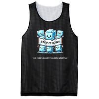 Novelty Stop It Now!!! Global Warming Awareness Mesh Reversible Basketball Jersey Tank