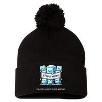 Novelty Stop It Now!!! Global Warming Awareness Pom Pom 12in Knit Beanie