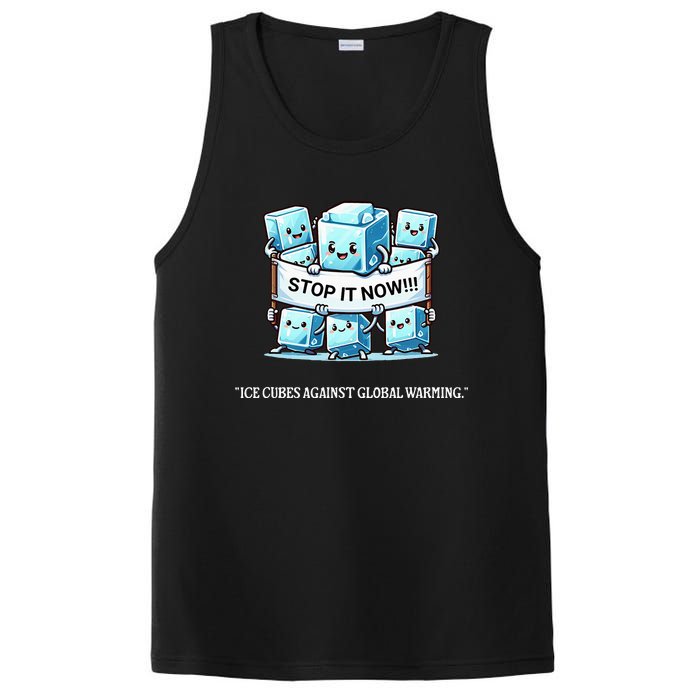 Novelty Stop It Now!!! Global Warming Awareness PosiCharge Competitor Tank